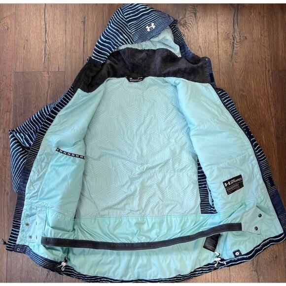 Under Armour ColdGear Infrared Powerline Insulated ski coat In Teal SZ SM - Picture 8 of 9